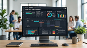 software kontraktor reporting dashboard aplikasi manajemen proyek
