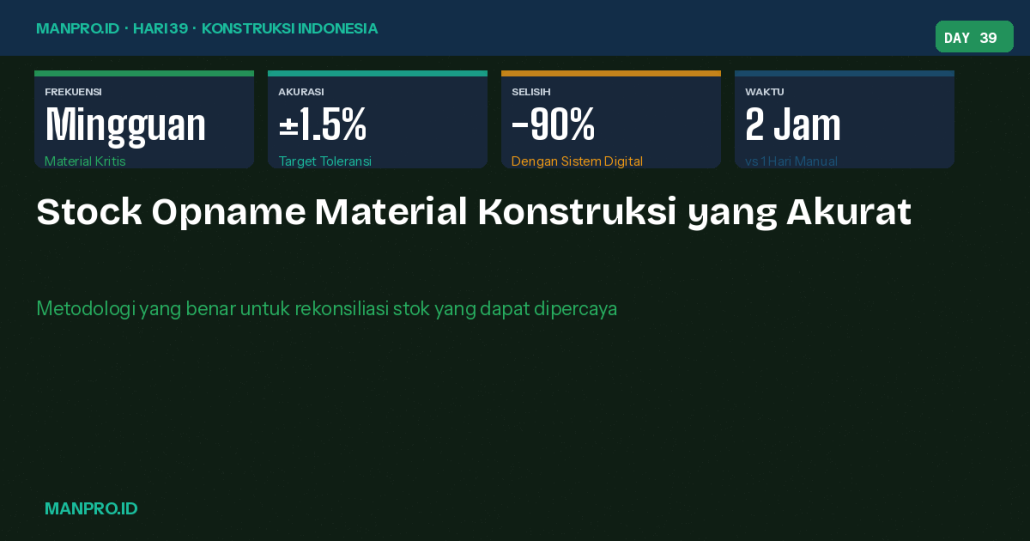 pengendalian material spesifikasi khusus konstruksi