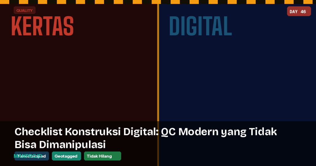 Checklist Konstruksi Digital Manpro