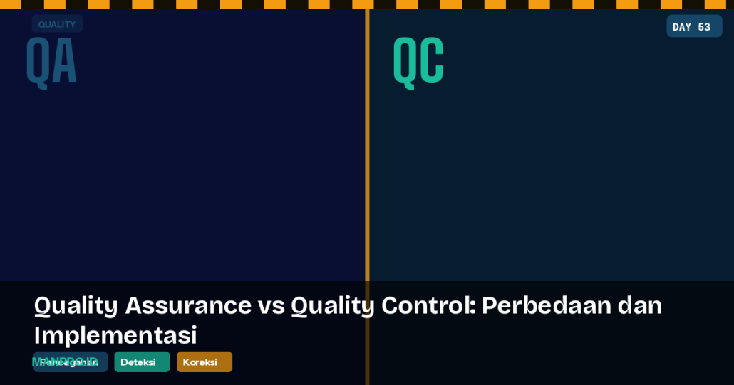 quality assurance - quality control - aplikasi manajemen proyek - manpro