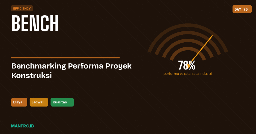 benchmarking proyek konstruksi - manpro - manajemen proyek