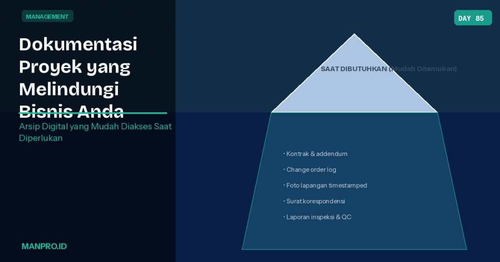 dokumentasi proyek konstruksi - manpro - manajemen - proyek